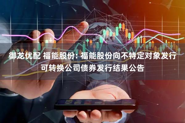 御龙优配 福能股份: 福能股份向不特定对象发行可转换公司债券发行结果公告